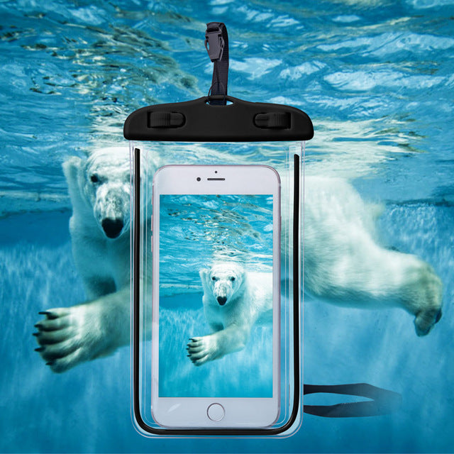 EverGlow Waterproof Pouch for Your Smartphone and Essentials - Keep Your Belongings Safe and Dry!