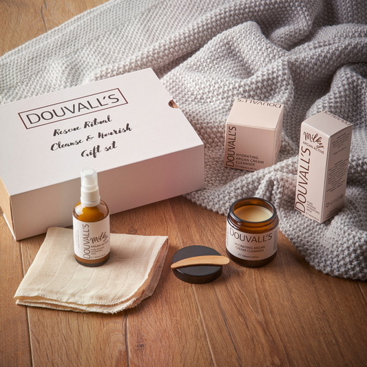 Douvall's Rescue Ritual Cleanse & Nourish Gift Set - Luxurious Skincare Indulgence