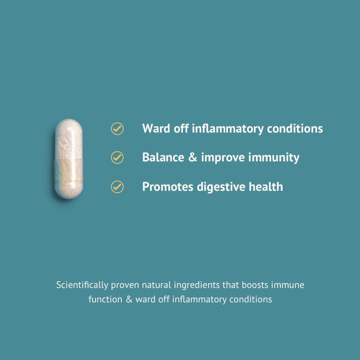 Clear Inflammatory Response - Probiotic Strains, Turkey Tail Mushroom, Ginger Root
