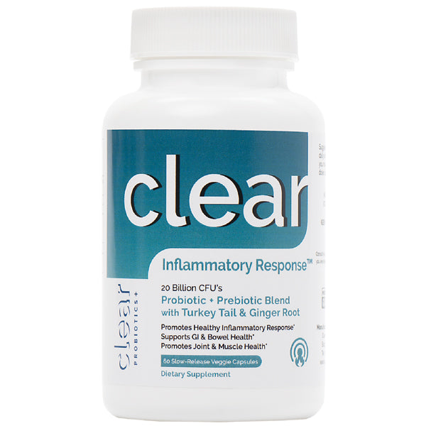 Clear Inflammatory Response - Probiotic Strains, Turkey Tail Mushroom, Ginger Root
