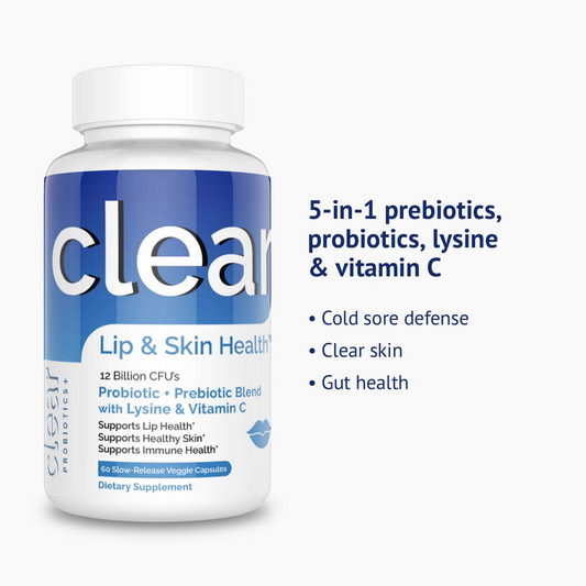 Clear Lip & Skin Health - Probiotic Defense for Cold Sores and Skin Issues