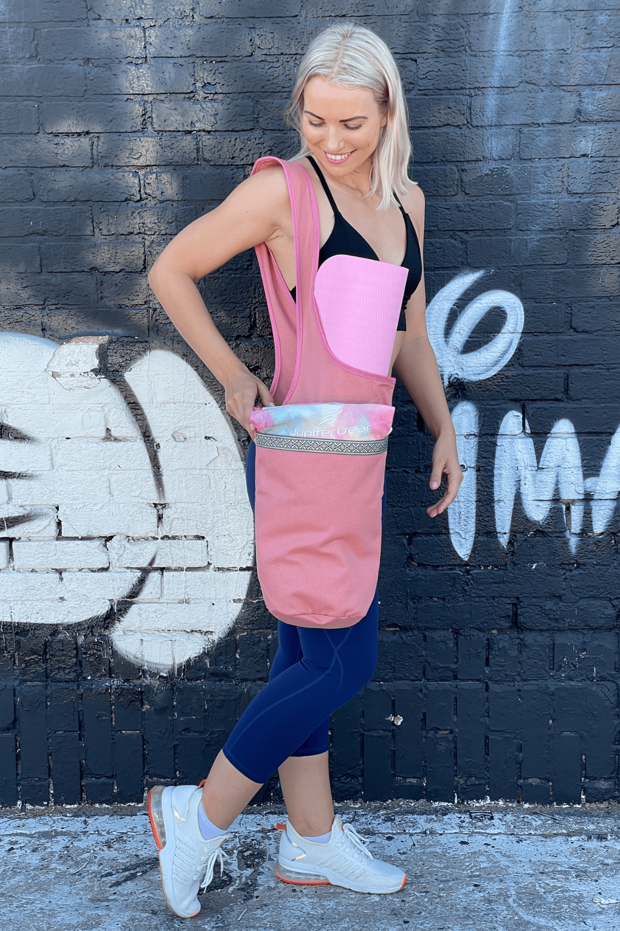 Yoga Mat Carrying Tote Bag with Large Pockets | Yoga Accessories