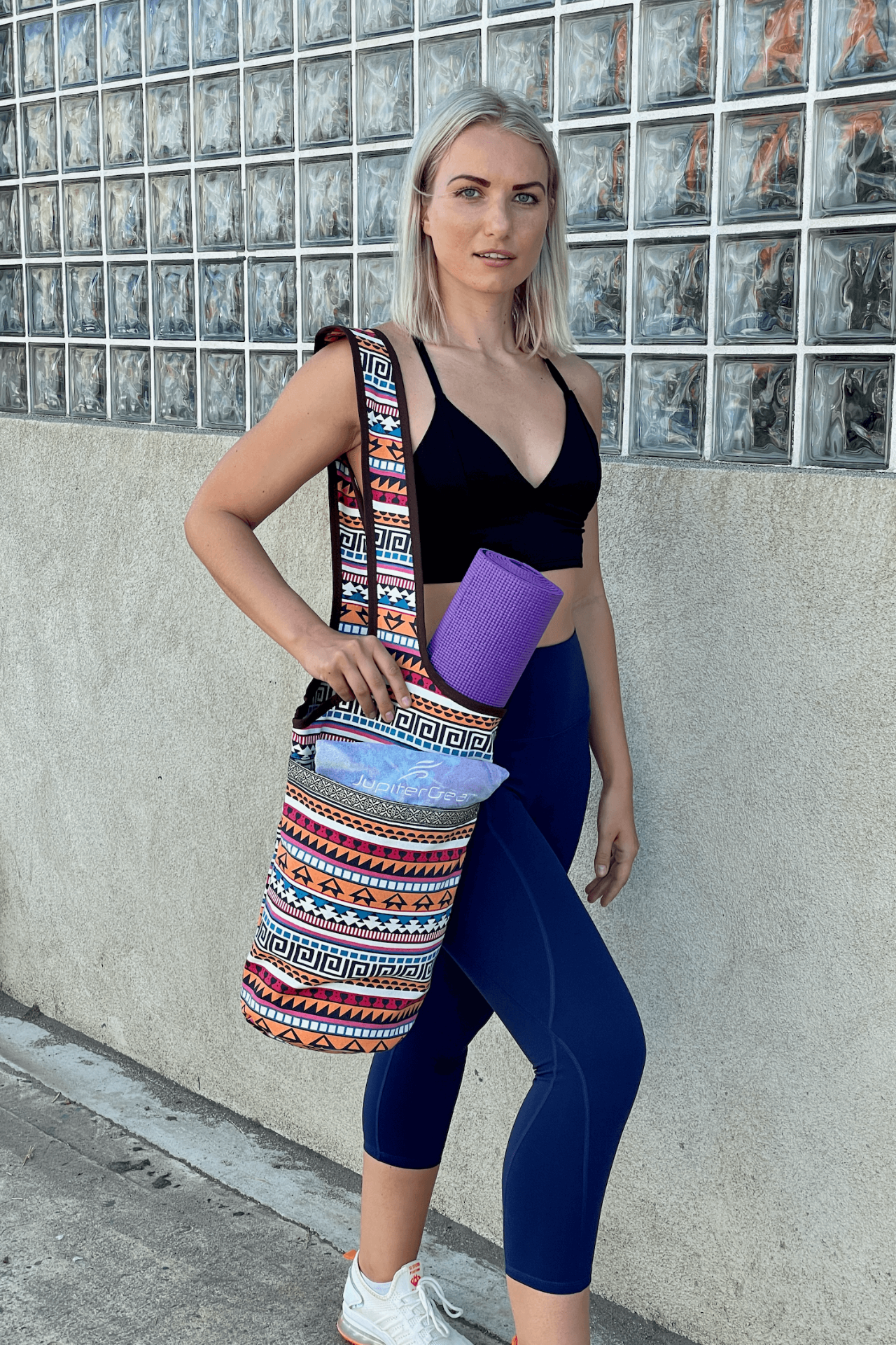 Yoga Mat Carrying Tote Bag with Large Pockets | Yoga Accessories