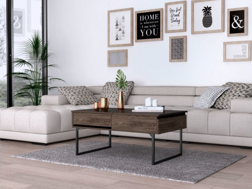 Manila Lift Top Coffee Table with Hidden Storage - Stylish and Functional
