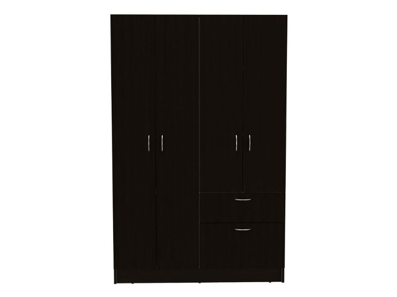 Itaca Armoire, Double Door Cabinet, One Drawer, Five Interior Shelves, Rod - Modern Storage Solution