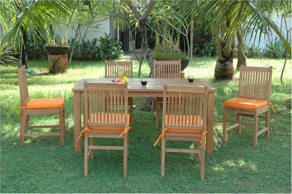 Saratoga Patio Dining 7 Piece Set - Sleek and Elegant Design