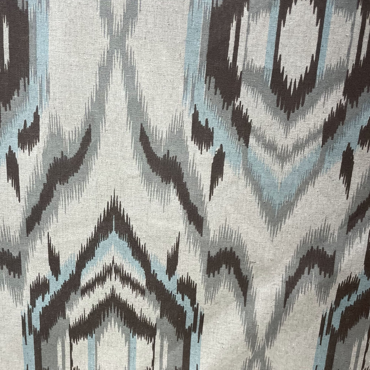 Plutus Ikat Dream Blue, Black, Cream Handmade Luxury Pillow - Buy Online at Best Price