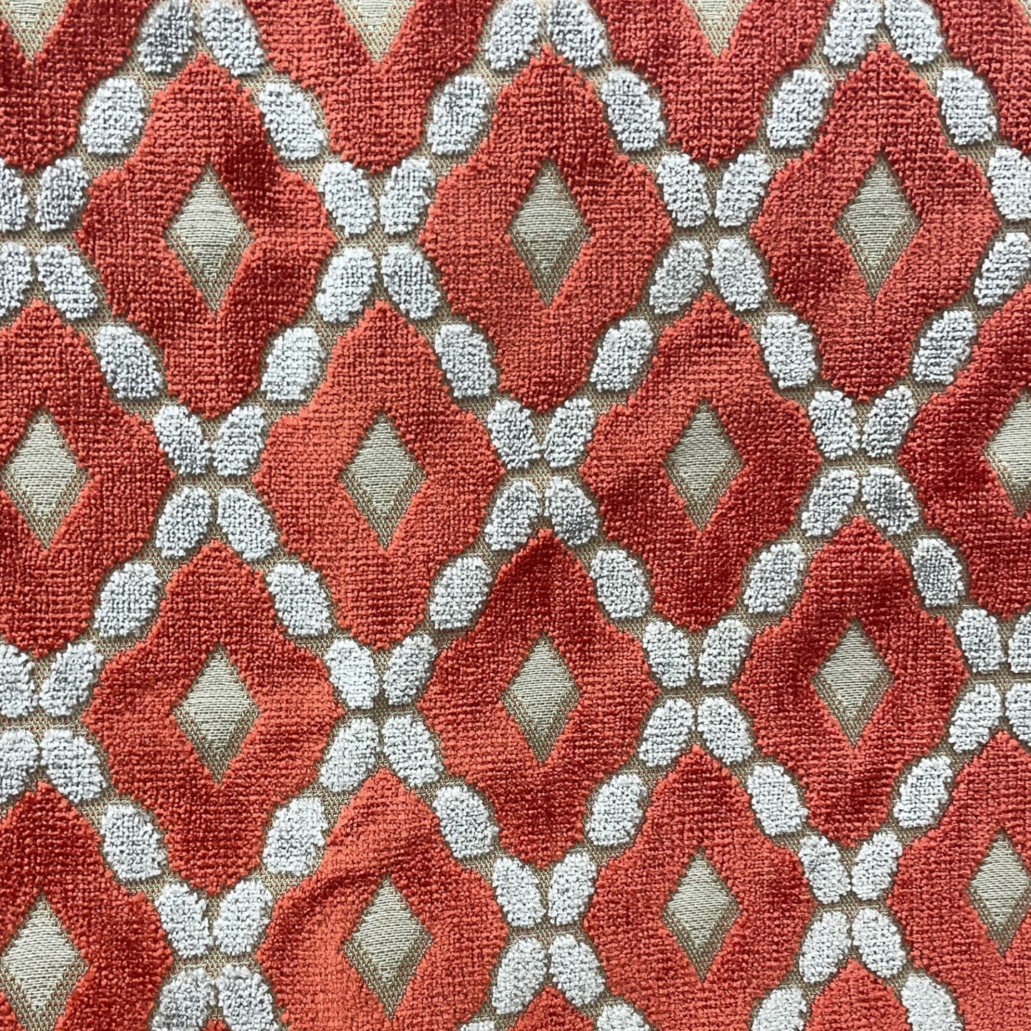 Plutus Velvet Majestic Red, Gray Handmade Luxury Pillow - Double Sided, Invisible Zipper, Hypoallergenic Insert