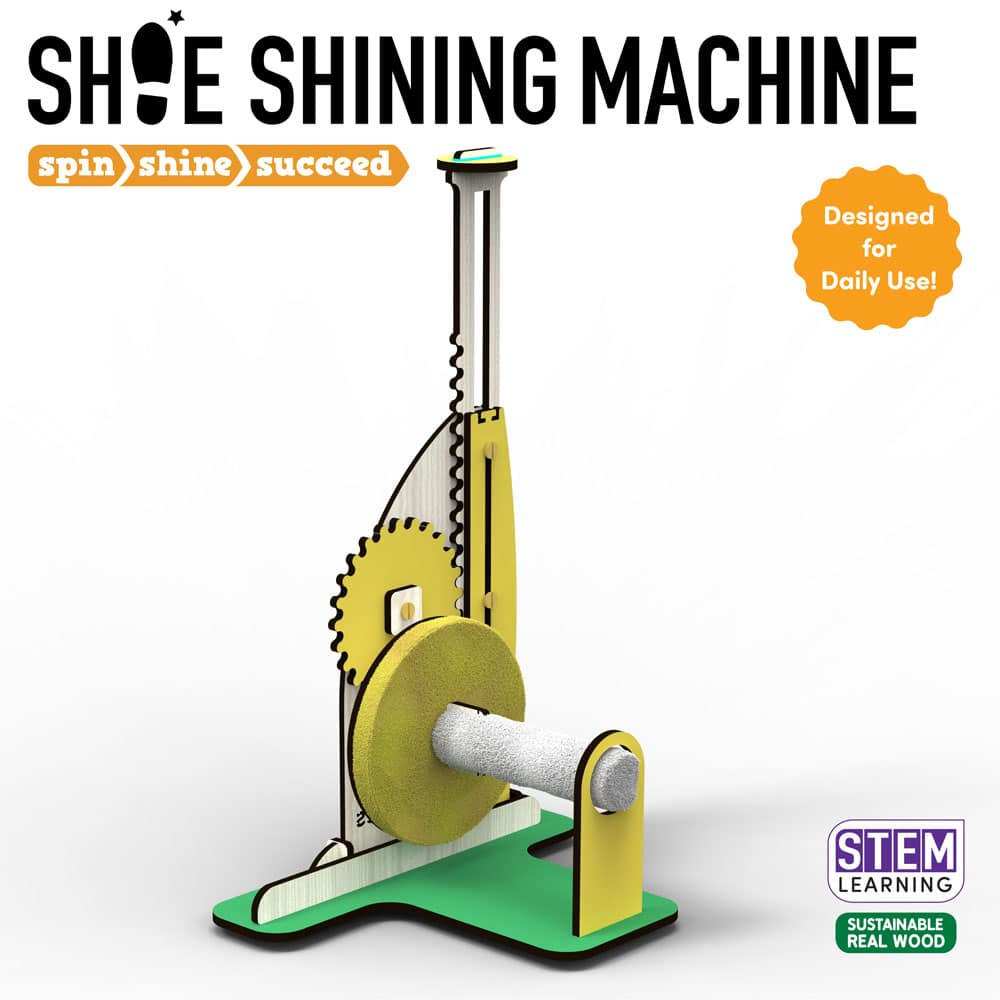 Buildables Shoe Shining Machine - Learn Scientific Principles of Buffing - DIY Kit