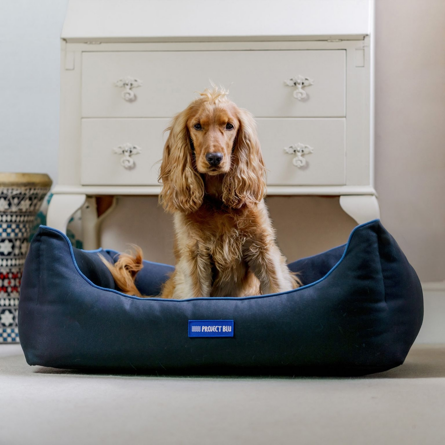 Daytona Eco-Fabric Bolster Dog Bed - Stylish and Durable | YourPetPal