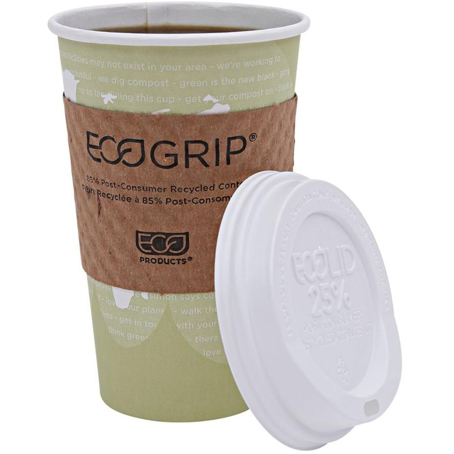 Eco-Products 16 oz World Art Hot Beverage Cups - Leakproof & Eco-Friendly