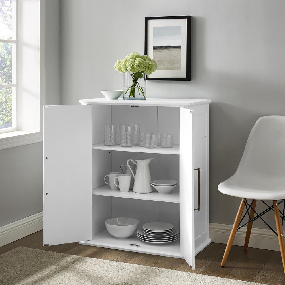 Bartlett Stackable Storage Pantry White - Modern Farmhouse Design