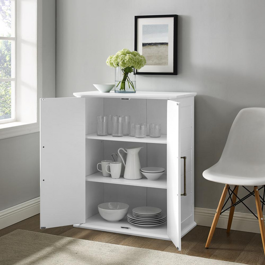 Bartlett Stackable Storage Pantry White - Modern Farmhouse Design