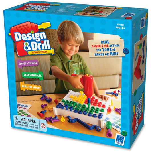 Educational Insights Design/Drill Activity Center - Enhance Motor Skills and Creativity