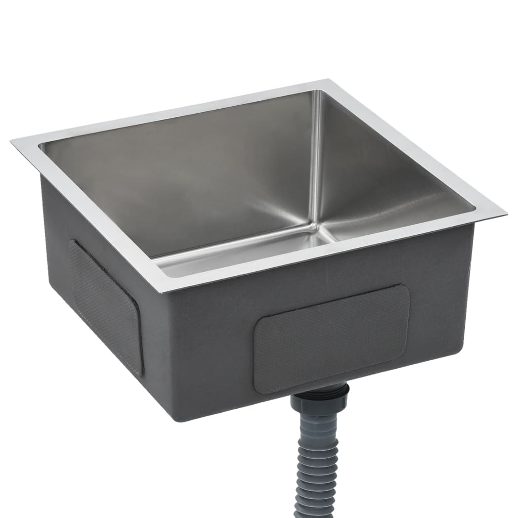 vidaXL Handmade Kitchen Sink Stainless Steel - Contemporary Design and High-Grade Craftsmanship