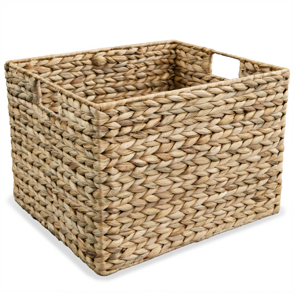 vidaXL Storage Basket Set 3 Pieces Water Hyacinth - Rustic Charm, Sturdy Design