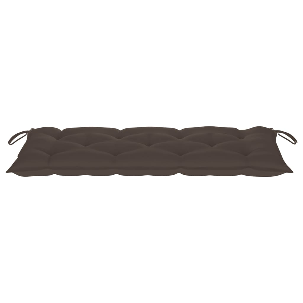 vidaXL Patio Bench with Cushion 47.2" Bamboo - Durable and Stylish Outdoor Seating