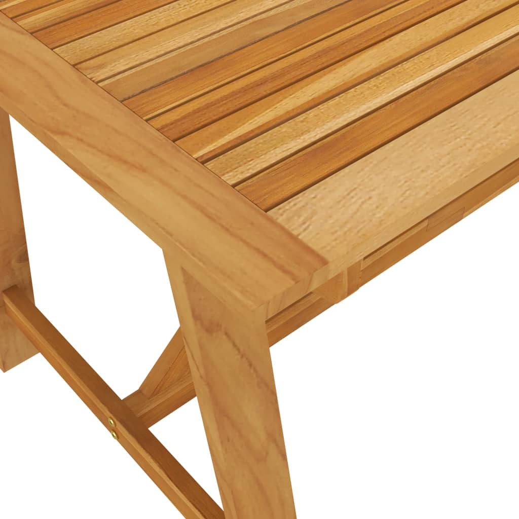 vidaXL 5 Piece Patio Dining Set Brown - Outdoor Acacia Wood Table and PE Rattan Chairs