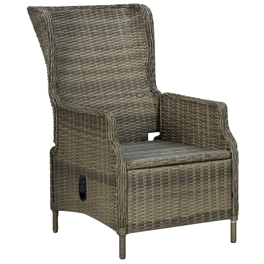 vidaXL 5 Piece Patio Dining Set Brown - Outdoor Furniture for Relaxation and Entertainment