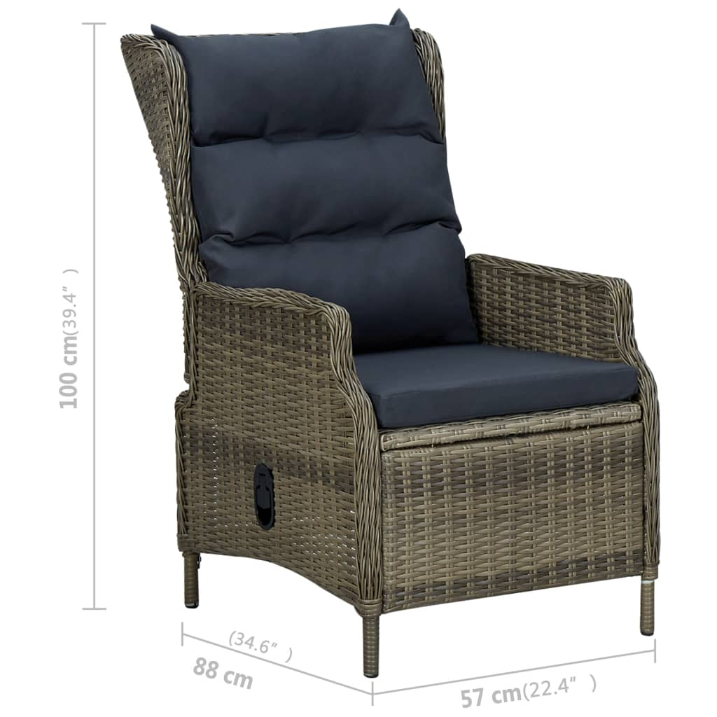 vidaXL 5 Piece Patio Dining Set Brown - Outdoor Furniture for Relaxation and Entertainment