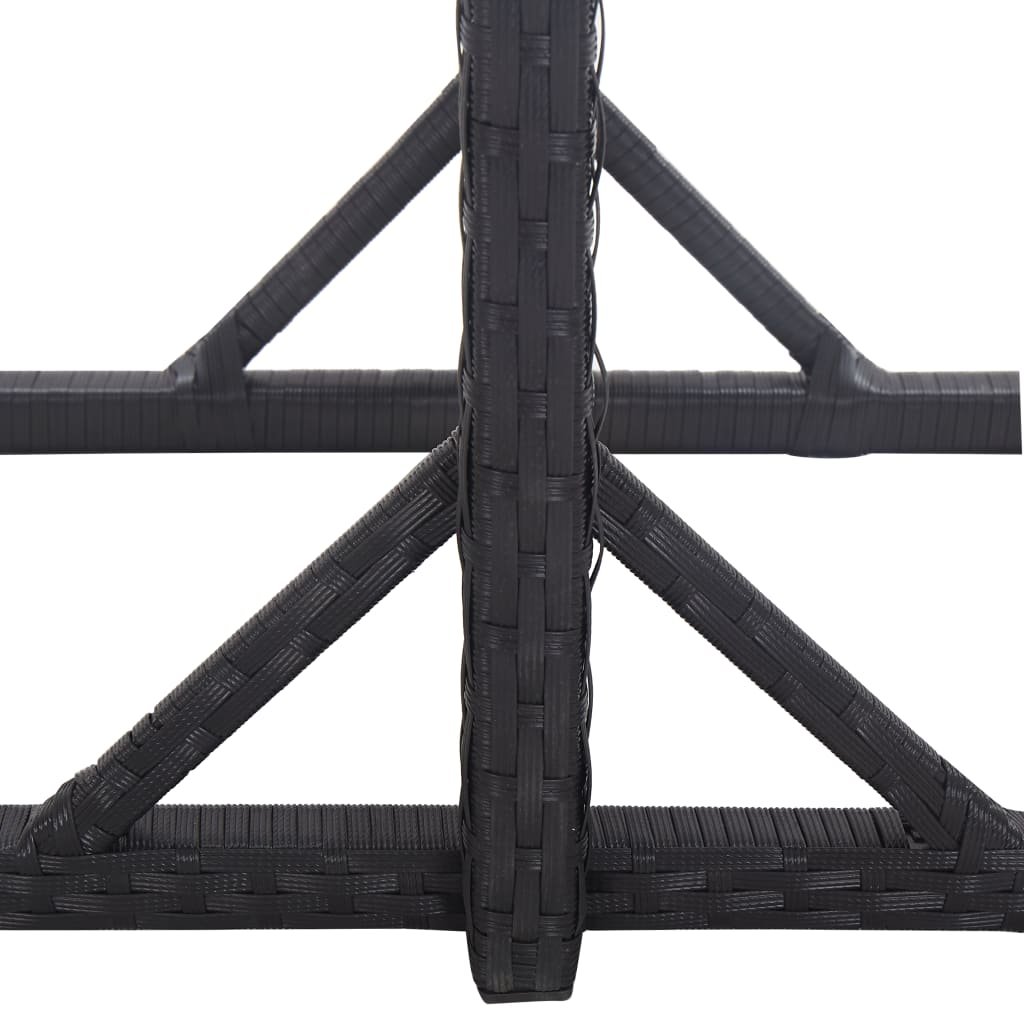 vidaXL 3 Piece Patio Dining Set Black - Outdoor Furniture - Patio Set