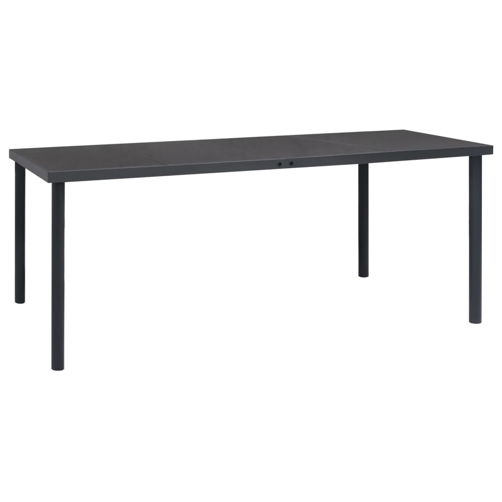 vidaXL 9 Piece Patio Dining Set Steel - Stylish Design, Durable Frame