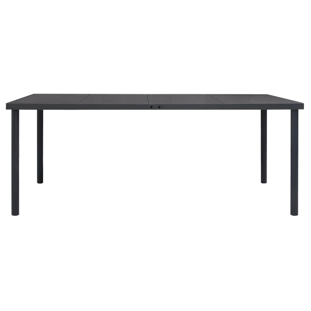 vidaXL 9 Piece Patio Dining Set Steel - Stylish Design, Durable Frame