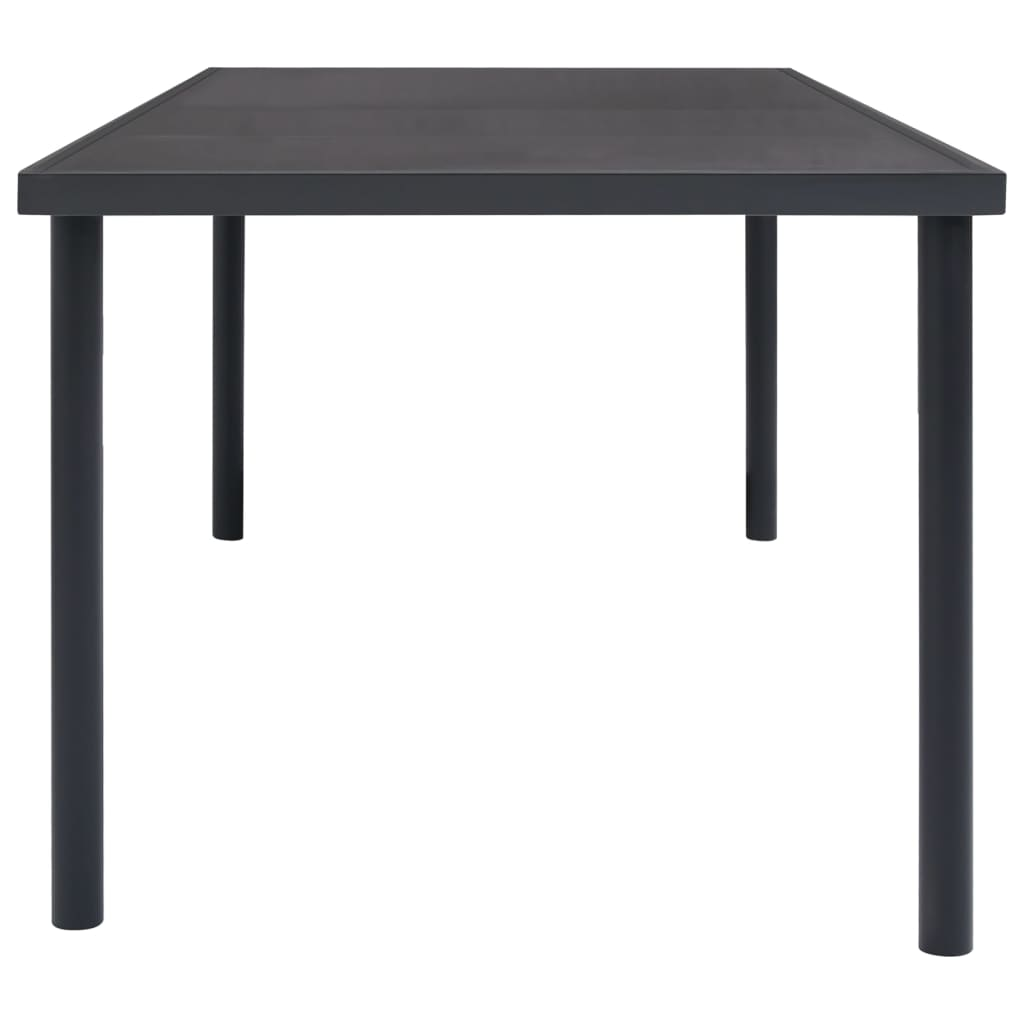 vidaXL 9 Piece Patio Dining Set Steel - Stylish Design, Durable Frame