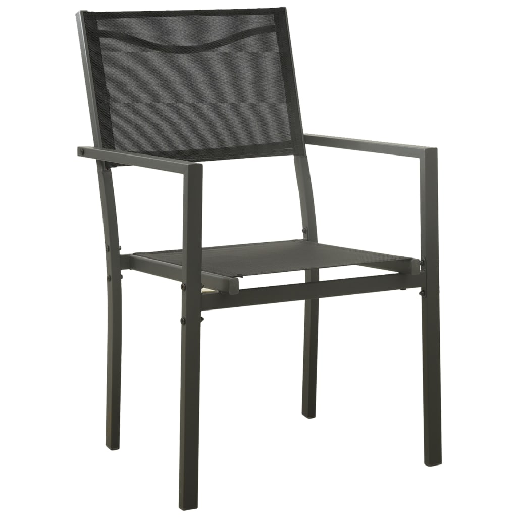 vidaXL 9 Piece Patio Dining Set Steel - Stylish Design, Durable Frame