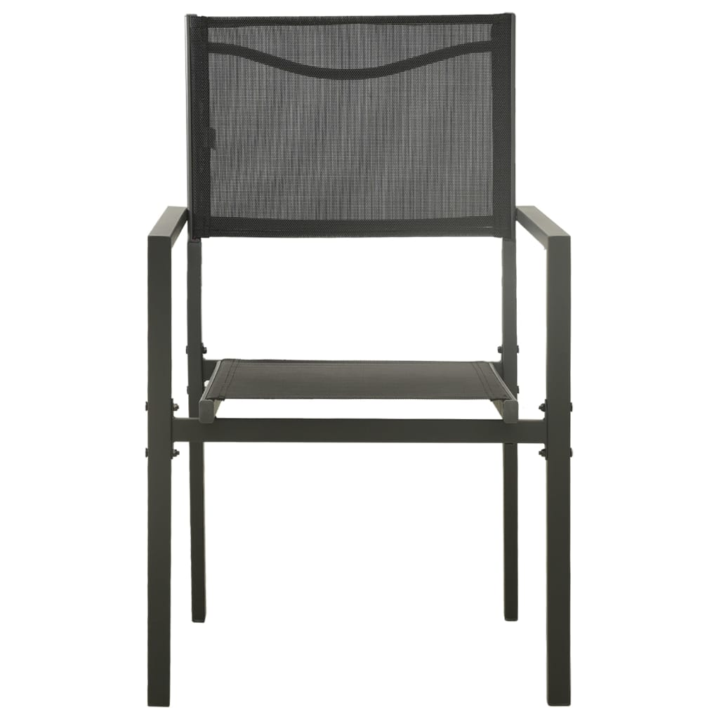 vidaXL 9 Piece Patio Dining Set Steel - Stylish Design, Durable Frame
