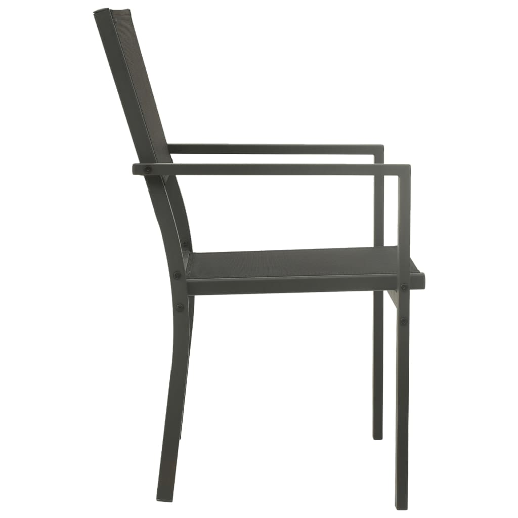 vidaXL 9 Piece Patio Dining Set Steel - Stylish Design, Durable Frame