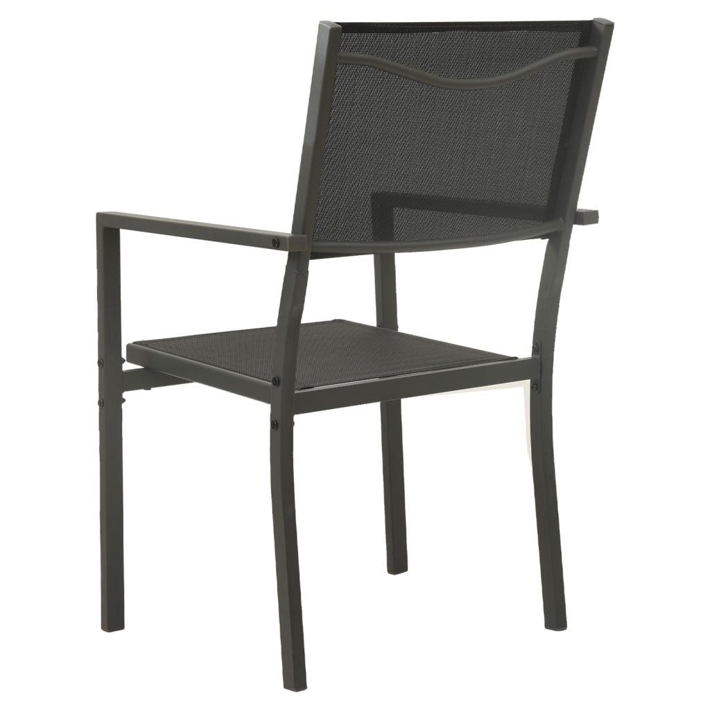 vidaXL 9 Piece Patio Dining Set Steel - Stylish Design, Durable Frame