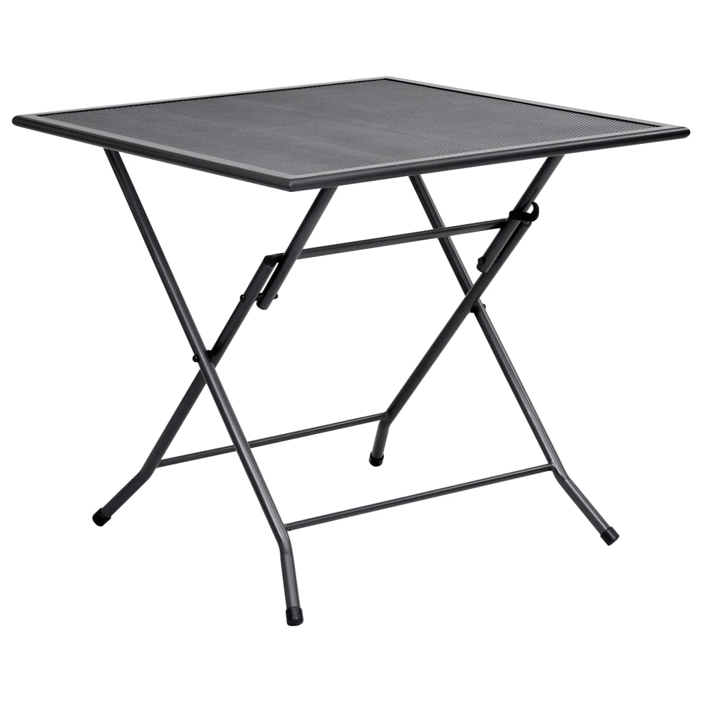 vidaXL 5 Piece Patio Dining Set | Steel Anthracite | Outdoor Furniture