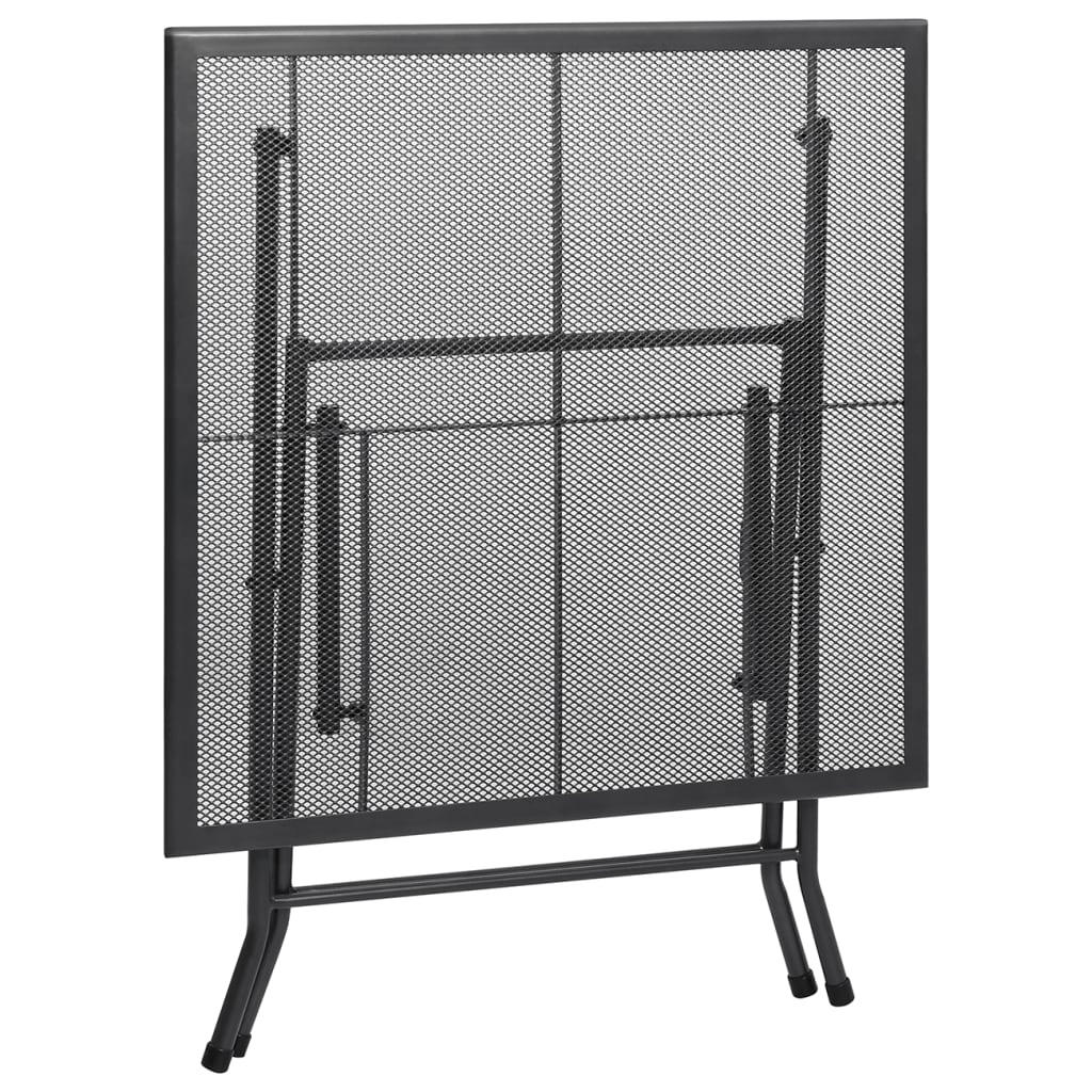 vidaXL 5 Piece Patio Dining Set | Steel Anthracite | Outdoor Furniture