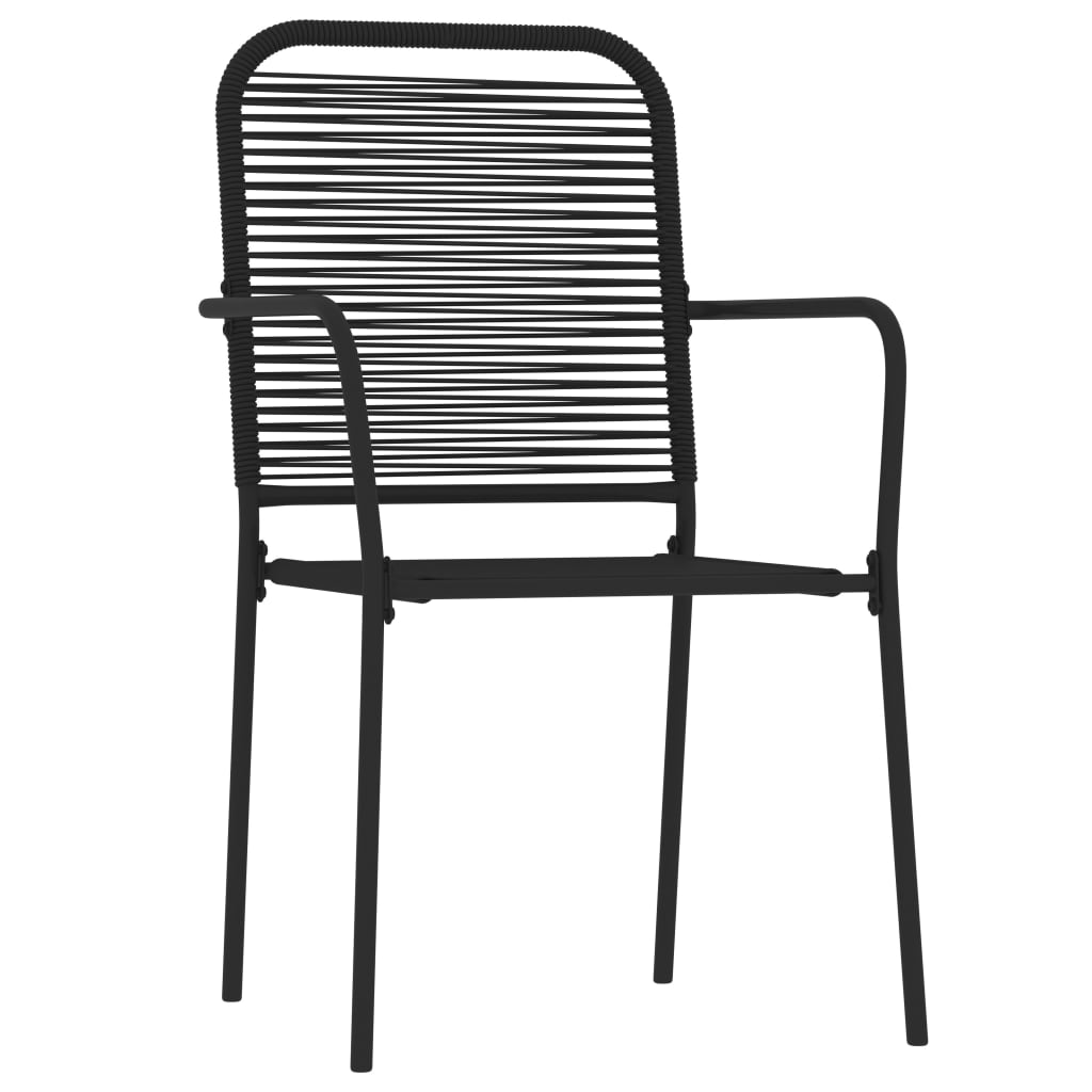 vidaXL 5 Piece Patio Dining Set Black - Elegant Design for Your Outdoor Space