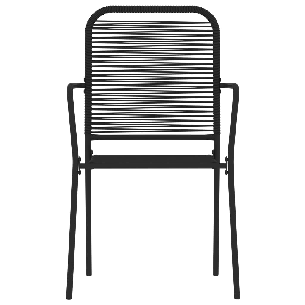vidaXL 5 Piece Patio Dining Set Black - Elegant Design for Your Outdoor Space