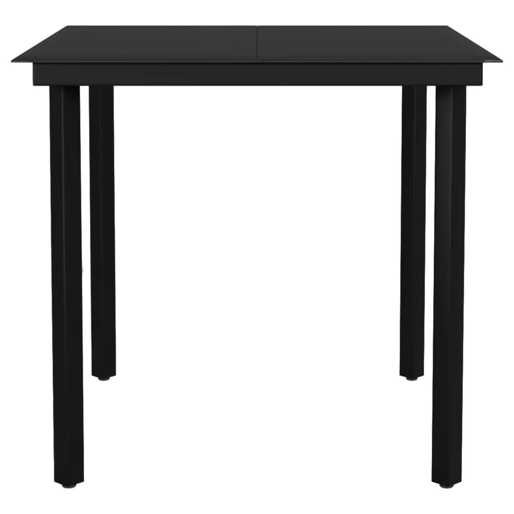 vidaXL 5 Piece Patio Dining Set Black - Elegant Design for Your Outdoor Space
