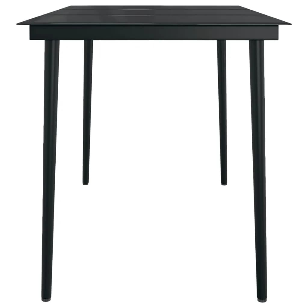 vidaXL 5 Piece Patio Dining Set Black - Stylish and Functional Outdoor Furniture