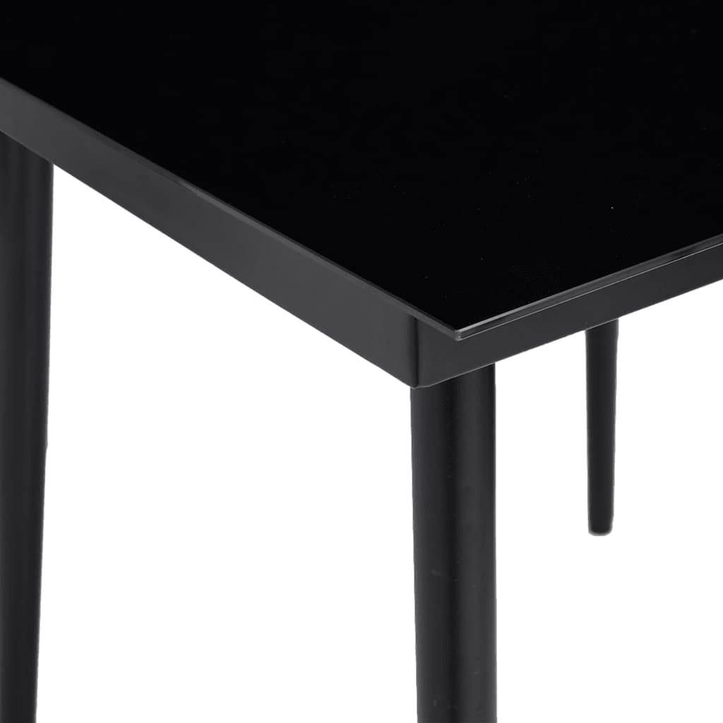 vidaXL 5 Piece Patio Dining Set Black - Stylish and Functional Outdoor Furniture