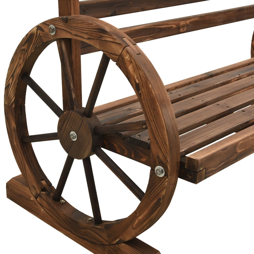 vidaXL Patio Bench 44" Solid Firwood - Outdoor Garden Furniture