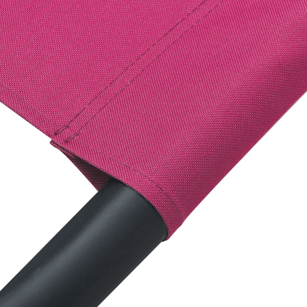 vidaXL Patio Lounge Bed Fabric Pink - Outdoor Relaxation
