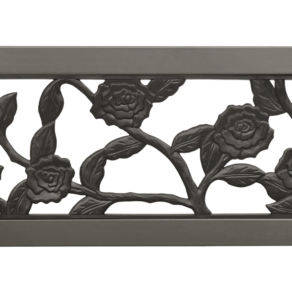 vidaXL Twin Patio Bench 96.9" Gray Steel - Vintage Style, Weather-Resistant, Durable - Devenport's Discount Merchandise