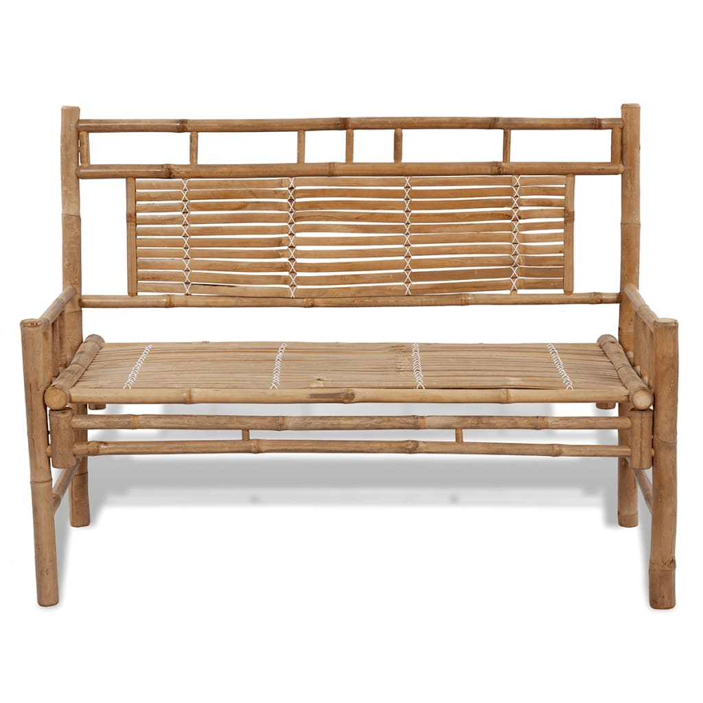 vidaXL Patio Bench 47.2" Bamboo - Durable and Comfortable Outdoor Seating