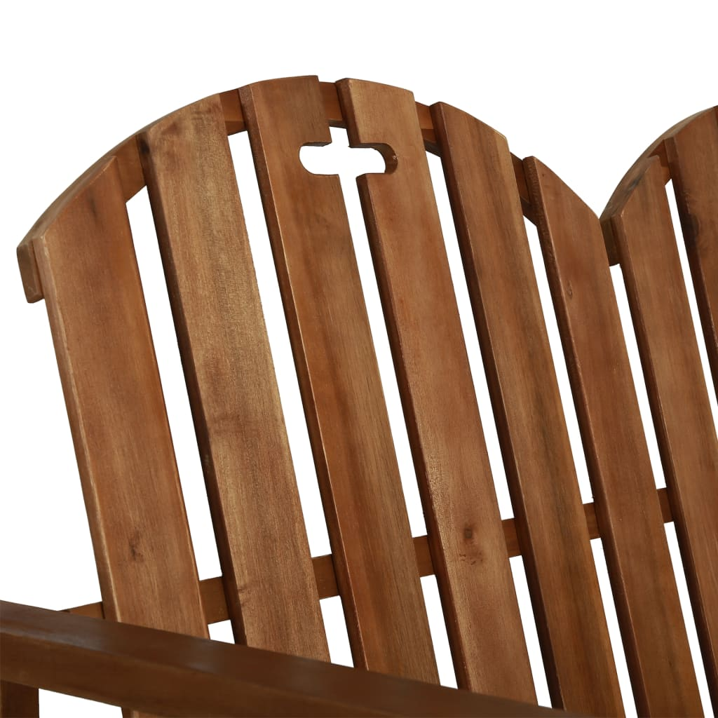 vidaXL Patio Bench 43.3" Solid Acacia Wood - Outdoor Furniture for Relaxing and Enjoying Leisure Time