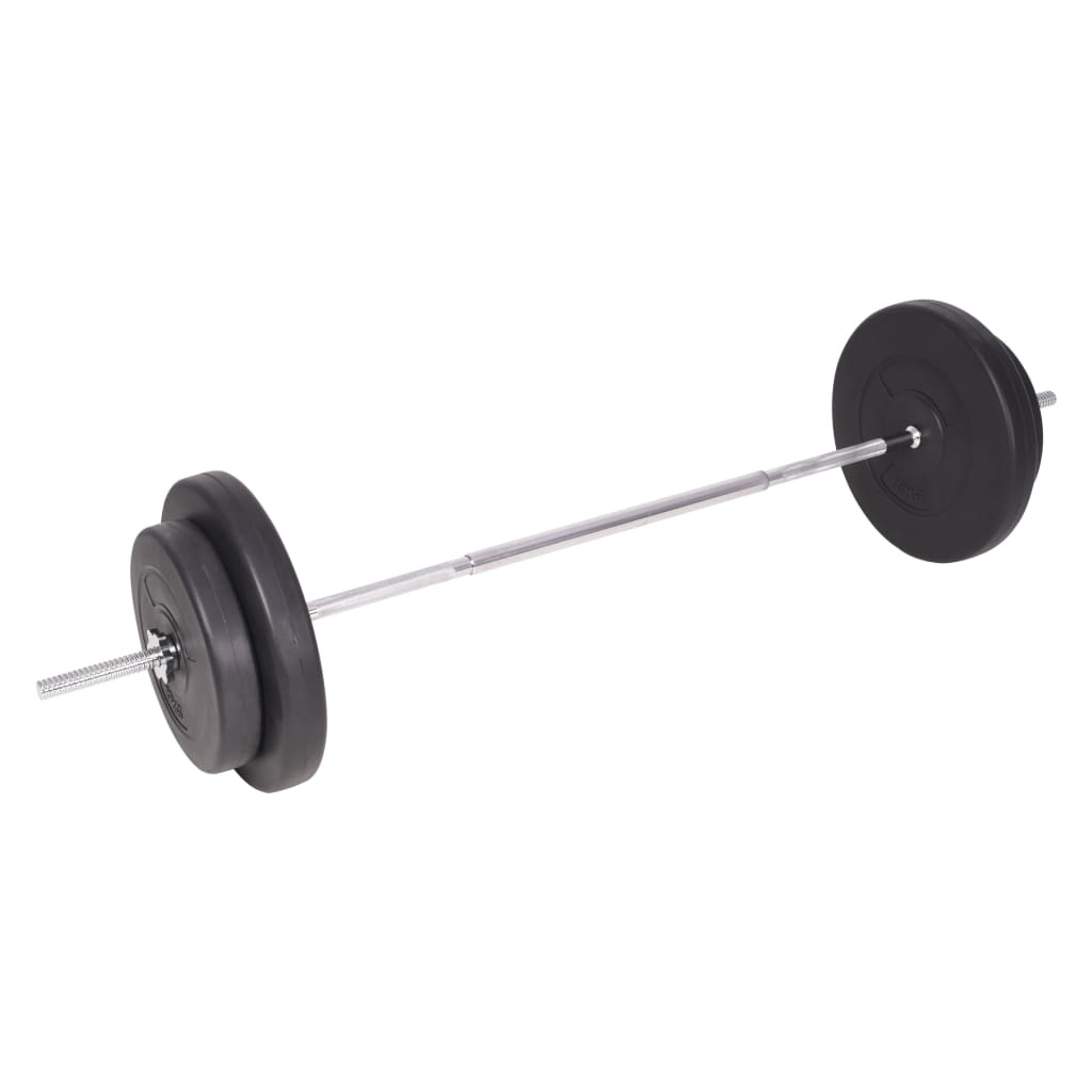 vidaXL Barbell and Dumbbell Set 198.4 lb - Versatile Weightlifting Set for Total Body Workout