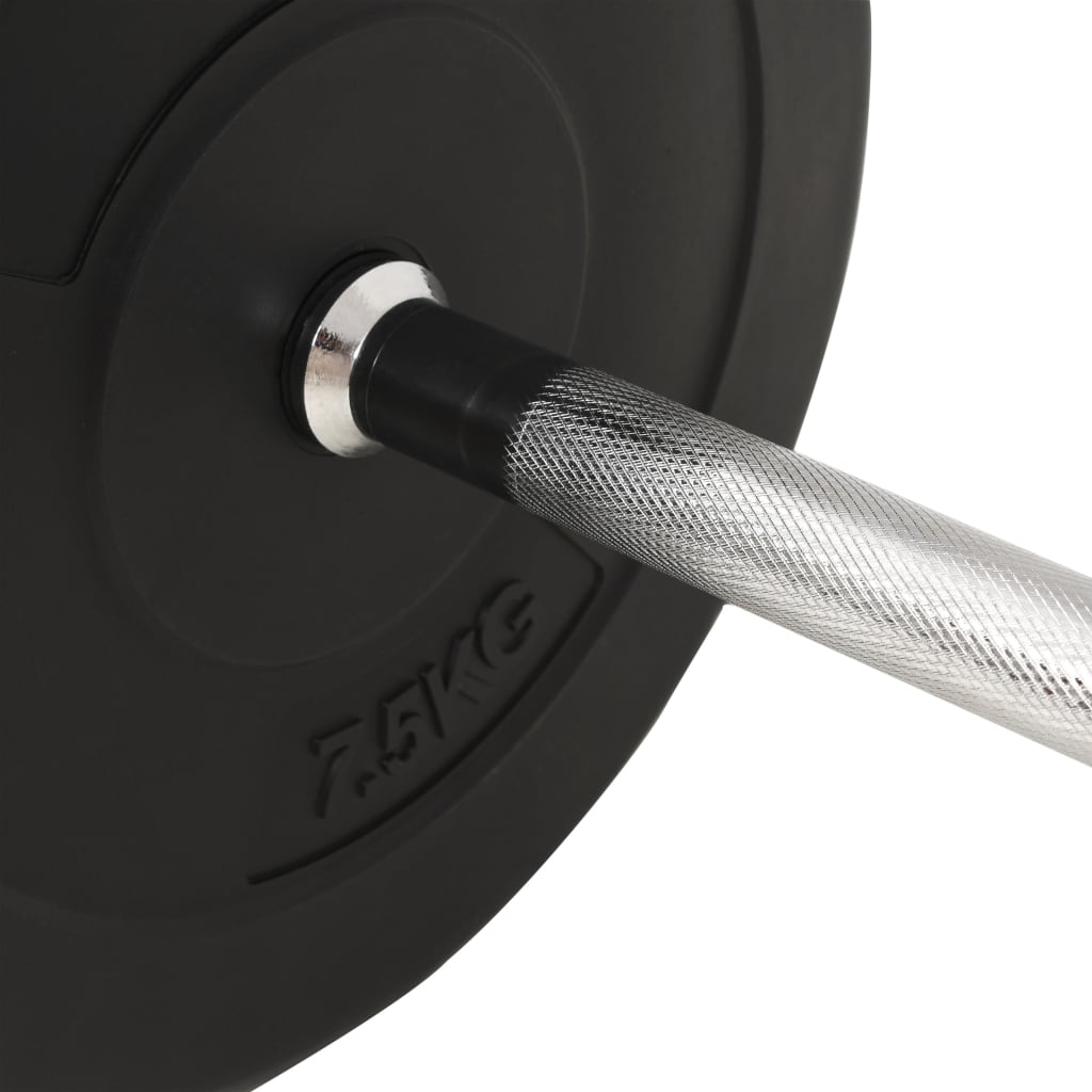 vidaXL Barbell Set 66.1 lb - Versatile Strength Training Equipment for a Total Body Workout