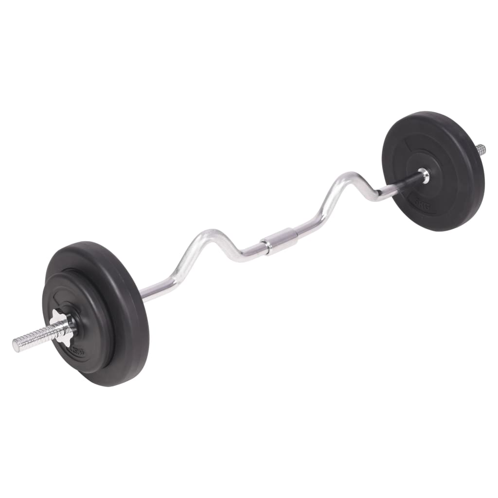 vidaXL Barbell and Dumbbell Set 198.4 lb - Build Strength and Tone Muscles