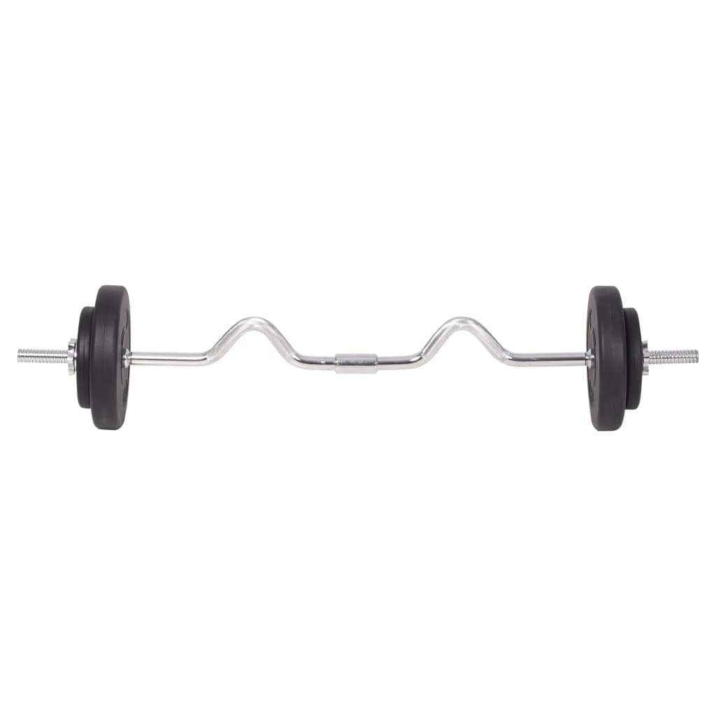 vidaXL Barbell and Dumbbell Set 198.4 lb - Build Strength and Tone Muscles