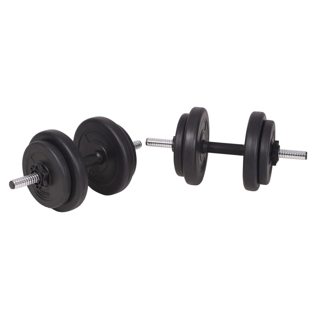 vidaXL Barbell and Dumbbell Set 198.4 lb - Build Strength and Tone Muscles