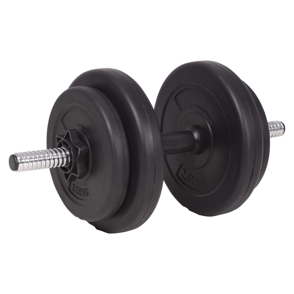 vidaXL Barbell and Dumbbell Set 198.4 lb - Build Strength and Tone Muscles